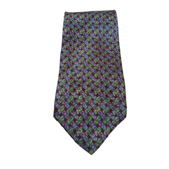 ✨Bogo FREE✨ Vintage Boston Traders Latticework Design Necktie - Picture 1 of 7